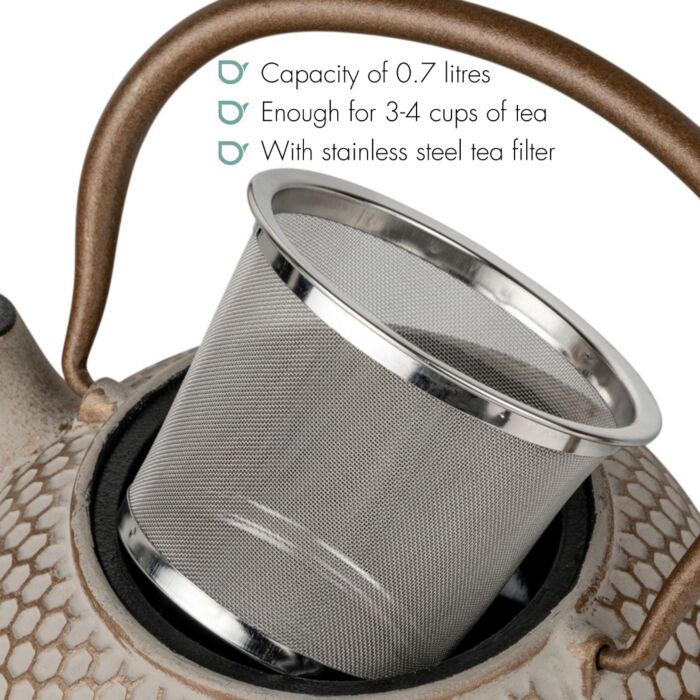 Theepot Jiangxi - 0,7 liter - Beige - Afbeelding 2