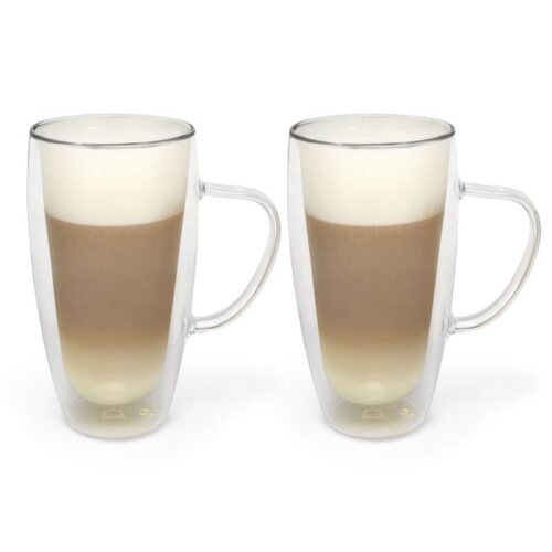 Dubbelwandig glas Cappuccino/Latte Macchiato, 400 ml, 2 stuks