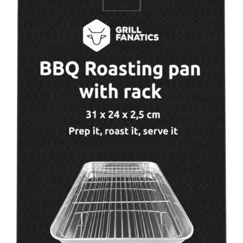 GF BBQ Braadschaal met rooster 31 x 24 x 2.5 cm