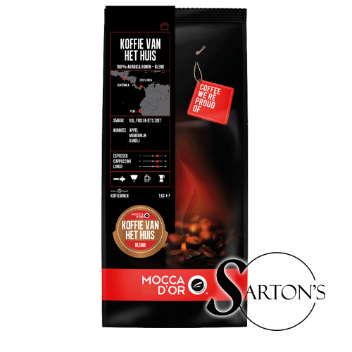 Mocca D'or Koffiebonen "KOFFIE VAN HET HUIS - BLEND" black