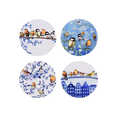 Onderzetters Bosvogels set van 4