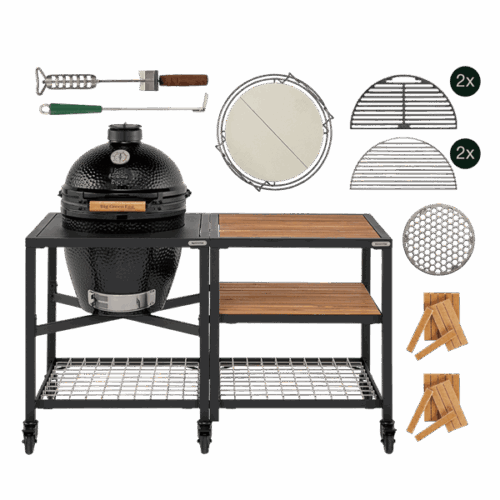 BIG GREEN EGG THE ONYX LARGE ESSENTIAL OUTDOOR KITCHEN