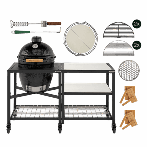 BIG GREEN EGG THE ONYX LARGE ESSENTIAL OUTDOOR KITCHEN RVS