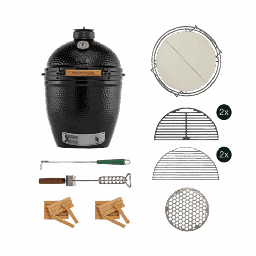 BIG GREEN EGG THE ONYX LARGE ESSENTIAL START COLLECTION