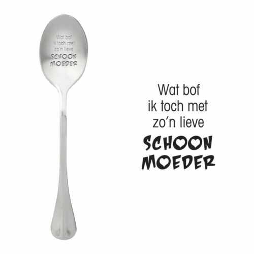 Wat bof ik toch met zo'n lieve schoonmoeder