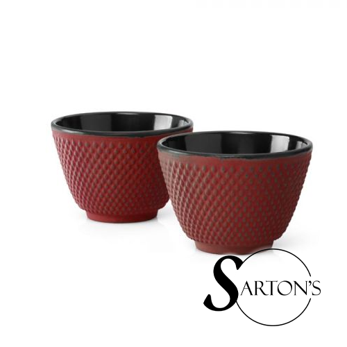 Bredemeijer Theekopjes Xilin, rood, set van 2