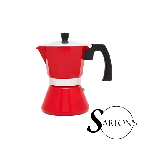 Leopold Vienna Espressomaker Tivoli, rood, 6 cups